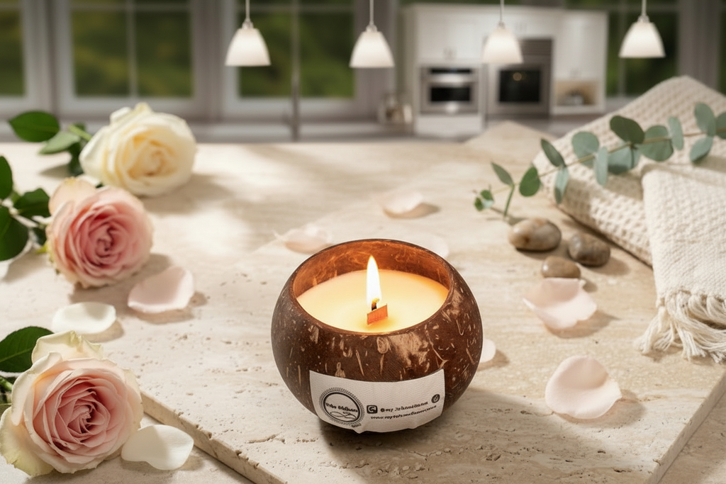 Coconut Shell Candles Queen
