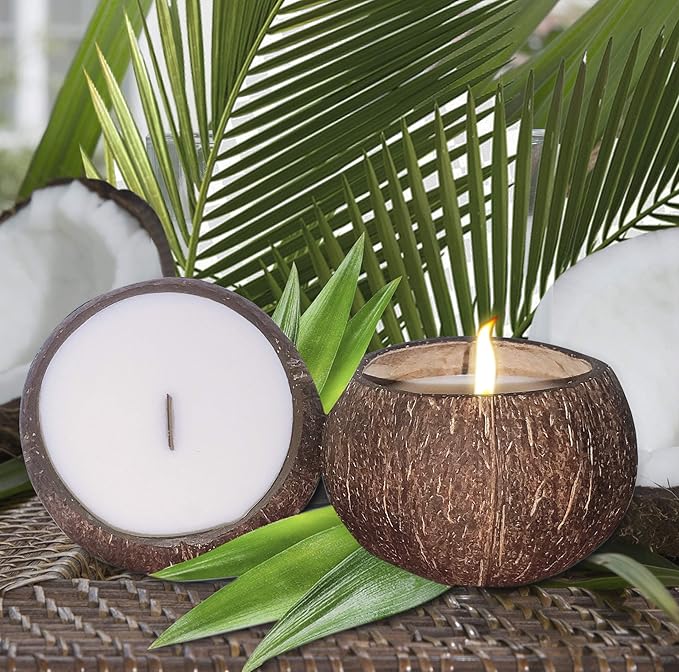 Coconut Shell Candles Carnival